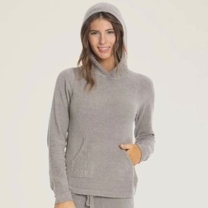 EUC Barefoot Dreams CozyChic Ultra Lite Pullover Hoodie Sweater